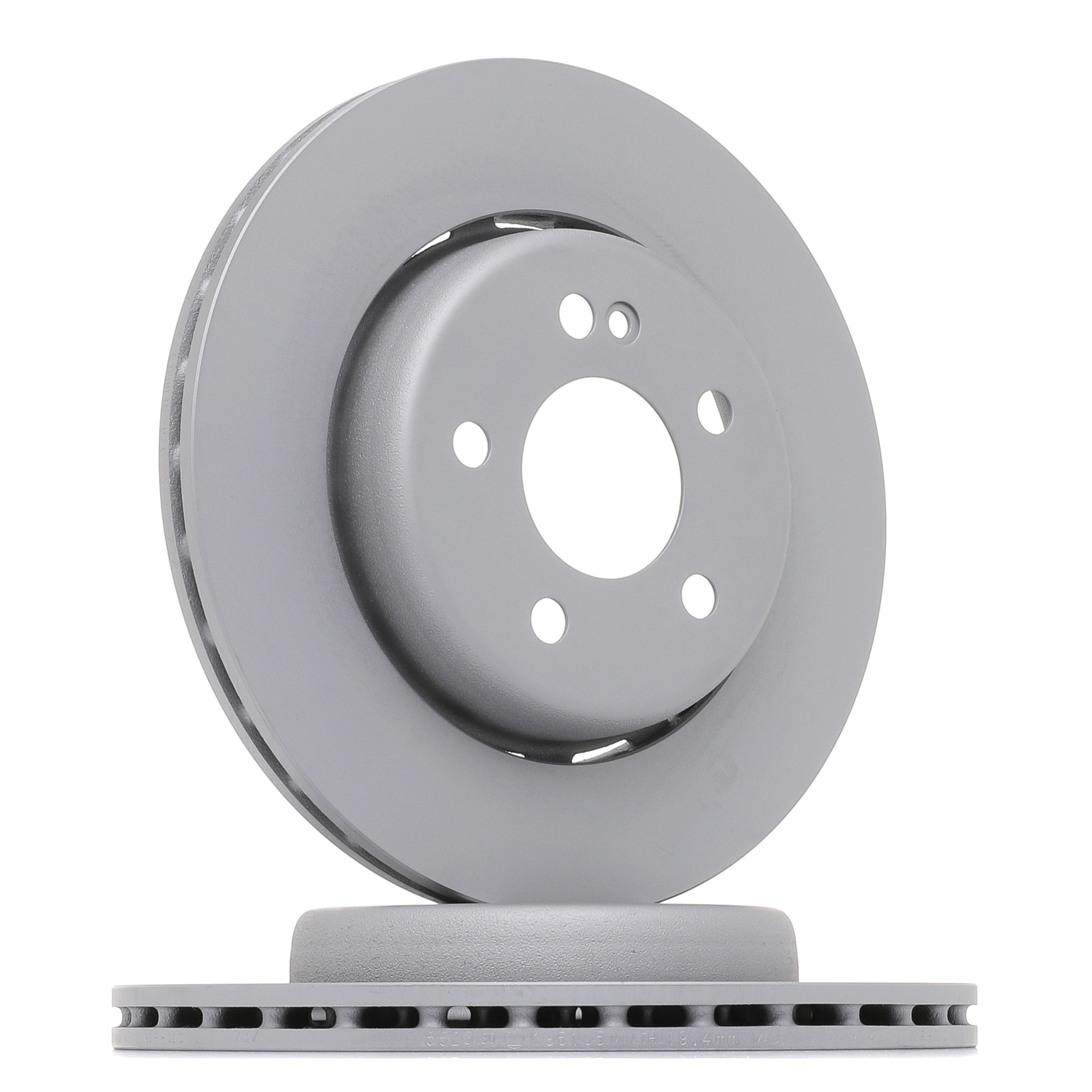 2x ZIMMERMANN Disco freno 400.5523.30 Assale posteriore 300mm 22mm 6/5 5-fori 112mm ventilato, Tazza del disco freno in acciaio