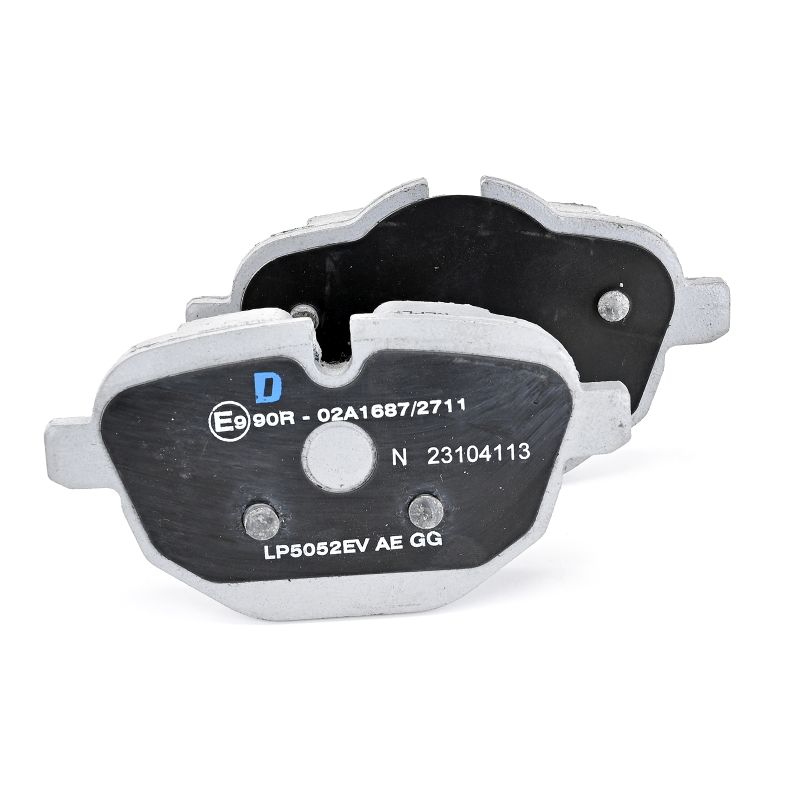 DELPHI LP5052EV Plaquettes de frein Largeur 1: 106,4mm, Largeur 2: 106,4mm, Hauteur 1: 56,2mm, Hauteur 2: 62,6mm, Épaisseur 1: 17,7mm, Epaisseur 2: 17,7mm