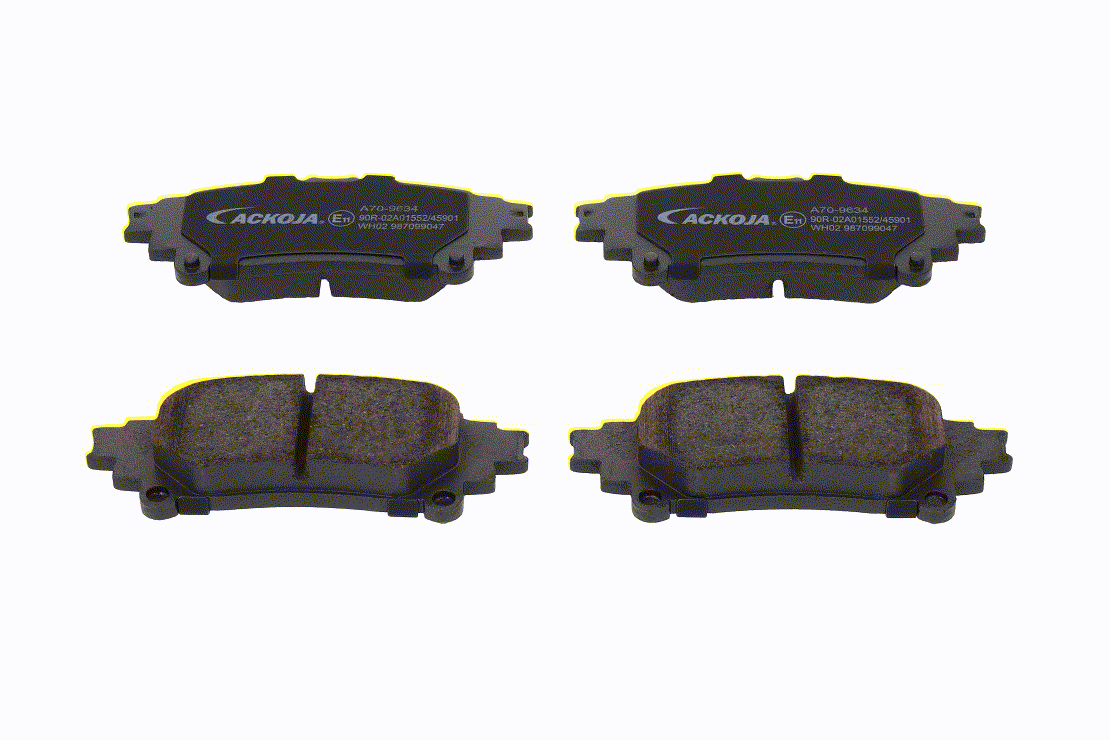 Bremsbeläge 04466 0E 010 ACKOJA A70-9634 OPEL, TOYOTA, LEXUS, SATURN