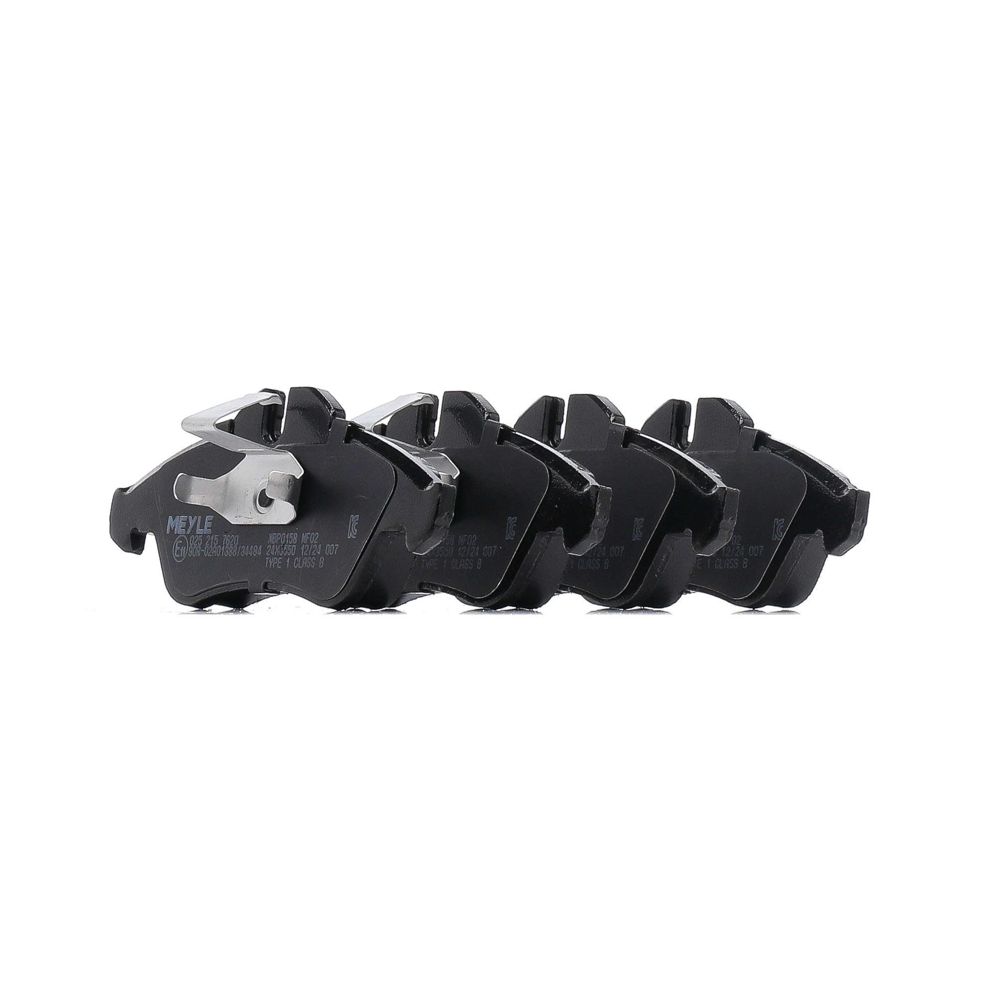 MEYLE 025 215 7620 Τακάκια φρένων Πλάτος: 156,4mm, Ύψος: 65mm, Πάχος: 20,3mm