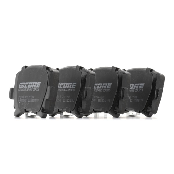Bremsbeläge 3C0-698-451-E goCORE GCD020013 VW, AUDI, SKODA, SEAT, PORSCHE