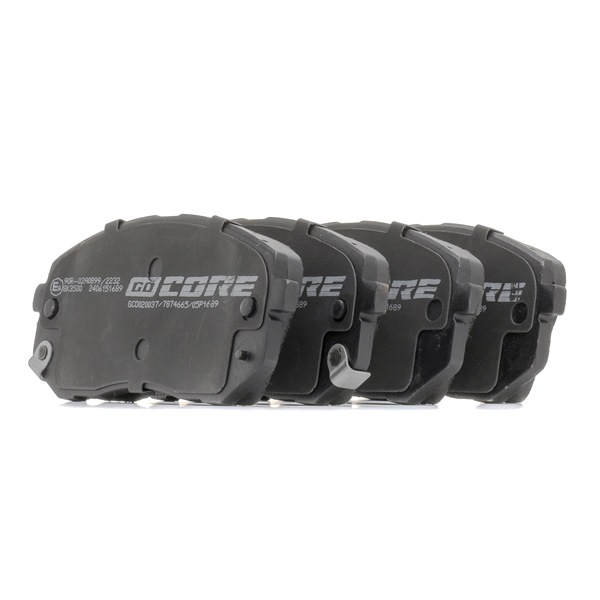 goCORE GCD020037 Bremsbeläge Bremsbeläge GCD020037 goCORE 58101B2A80 HYUNDAI, KIA