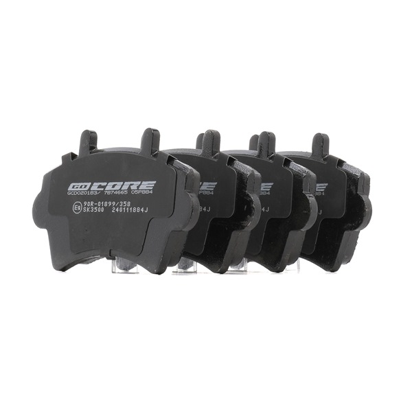 Plaquettes de frein 16 05 210 goCORE GCD020183 OPEL, CHEVROLET, VAUXHALL