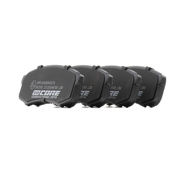 Bremsbeläge GCD020216 goCORE 0446660140 TOYOTA, MITSUBISHI, LEXUS, SATURN, WIESMANN