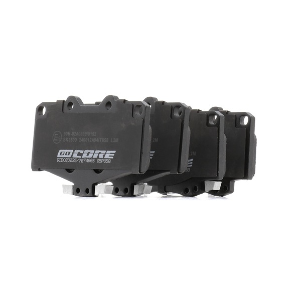 goCORE GCD020235 Plaquettes de frein Plaquettes de frein 0446535061 goCORE GCD020235 TOYOTA, SUZUKI, LEXUS, WIESMANN