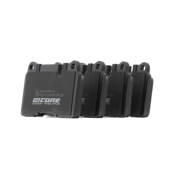 goCORE GCD020280 Bremsbeläge Bremsbeläge 8J0 698 151H goCORE GCD020280 VW, AUDI, SKODA, SEAT, CUPRA