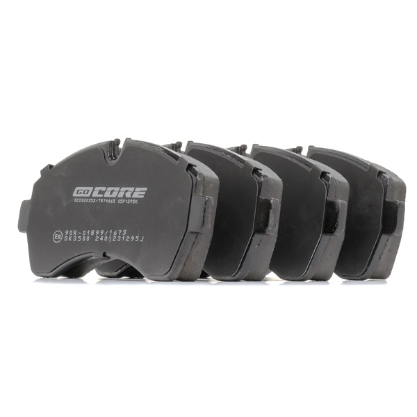 Bremsbeläge 2E0 698 151C goCORE GCD020352 VW, AUDI, MERCEDES-BENZ, SKODA, SEAT