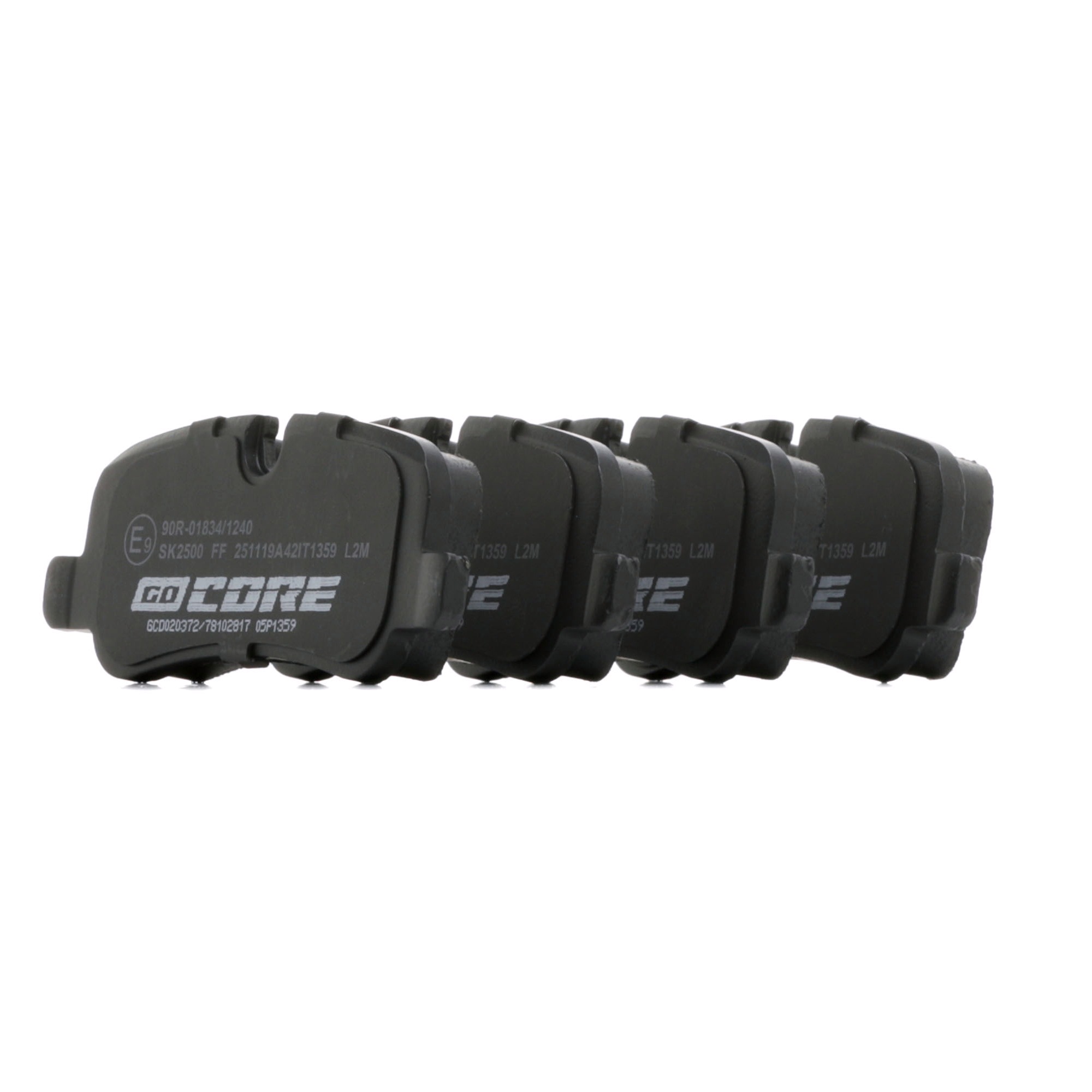 Комплект спирачно феродо, дискови спирачки LR-032903 goCORE GCD020372 LAND ROVER