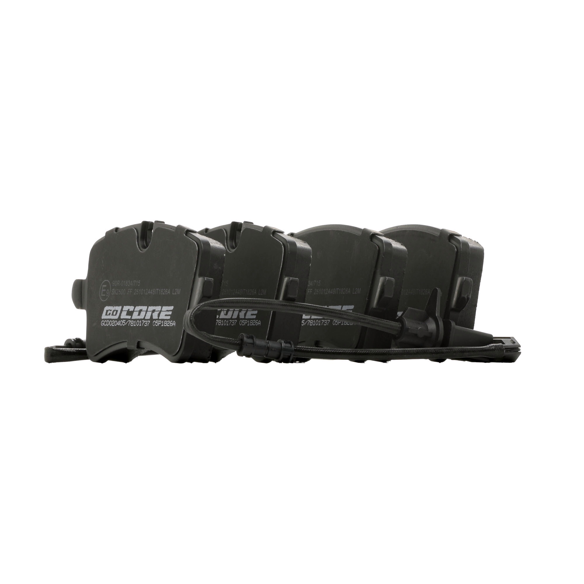 Комплект спирачно феродо, дискови спирачки 95B 698 451 E goCORE GCD020405 VW, AUDI, PORSCHE