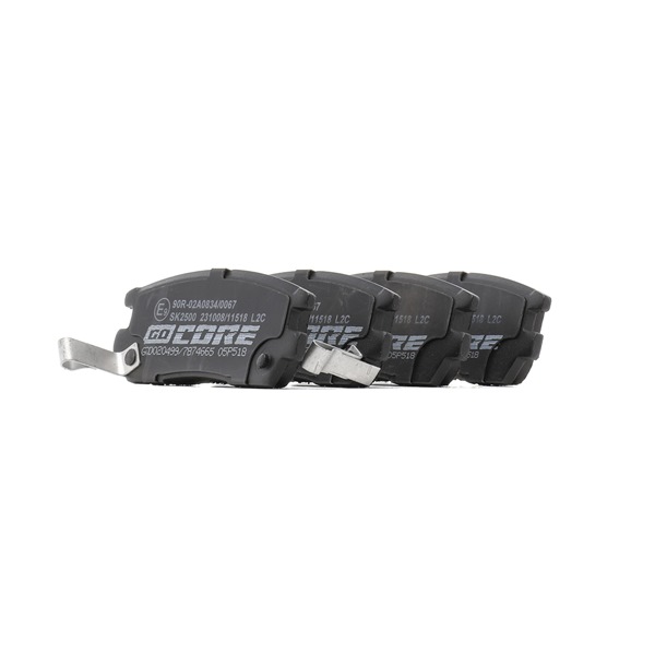 Remblokkenset voor schijfrem goCORE GCD020499