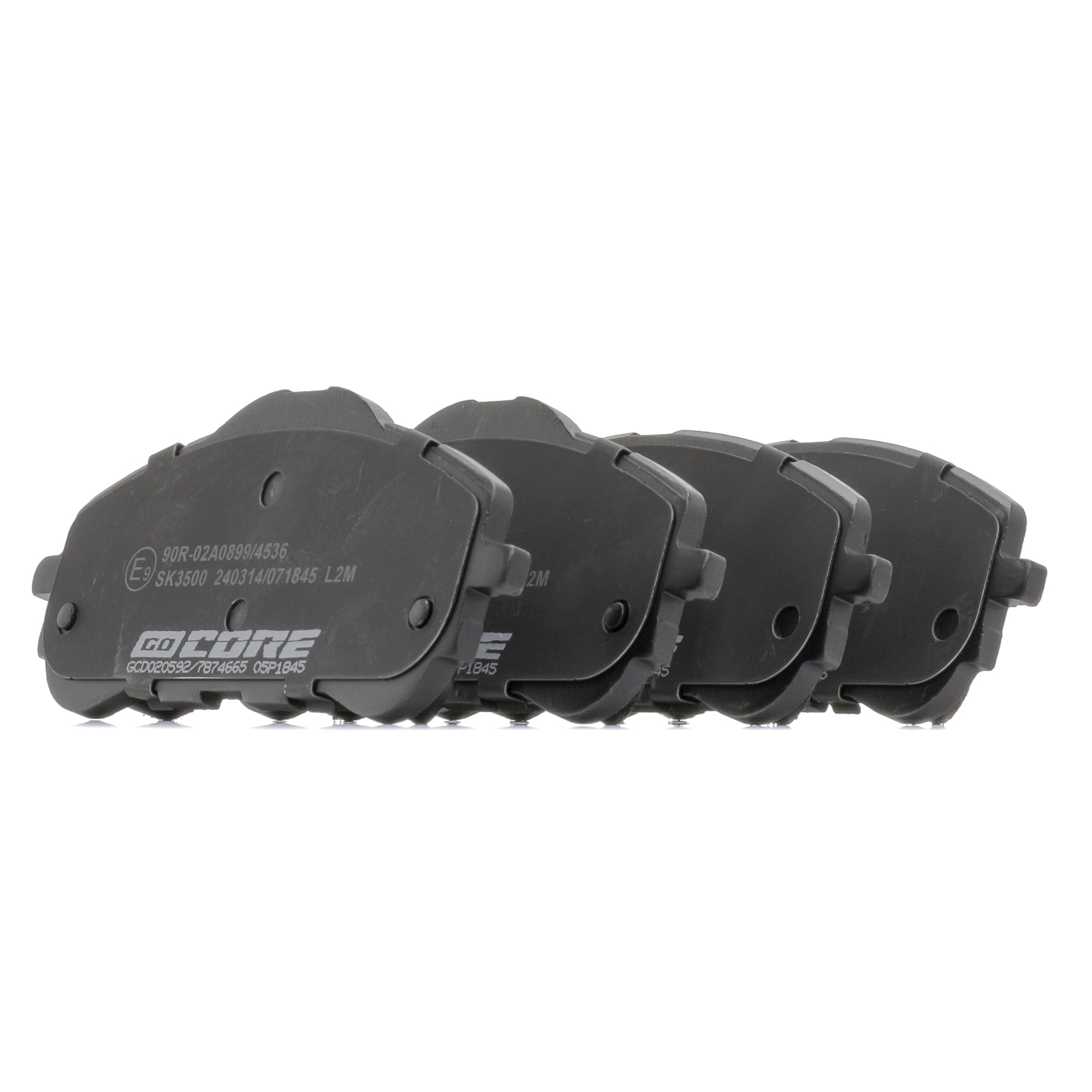 Комплект спирачно феродо, дискови спирачки SU001 B2 505 goCORE GCD020592 TOYOTA, PEUGEOT, LEXUS