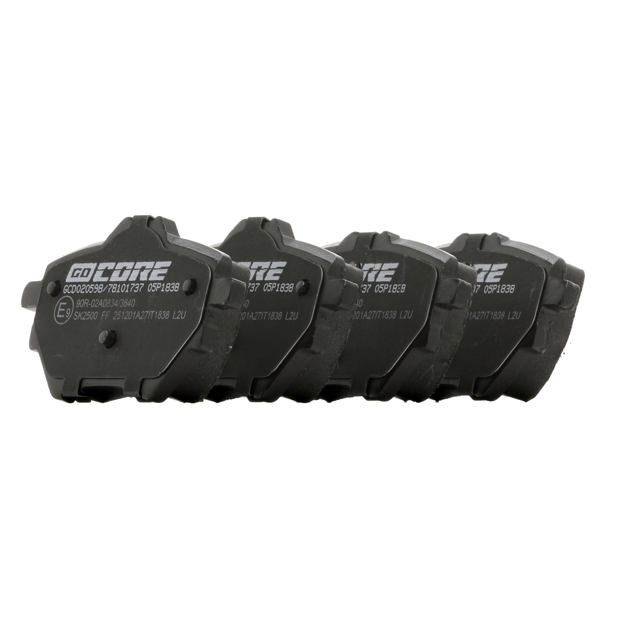 Brake pad set EJS12D251AA goCORE GCD020598 FORD, CITROЁN