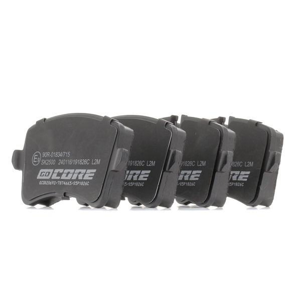 Bremsbeläge GCD020692 goCORE 4G0698451H VW, AUDI, SKODA, SEAT, PORSCHE