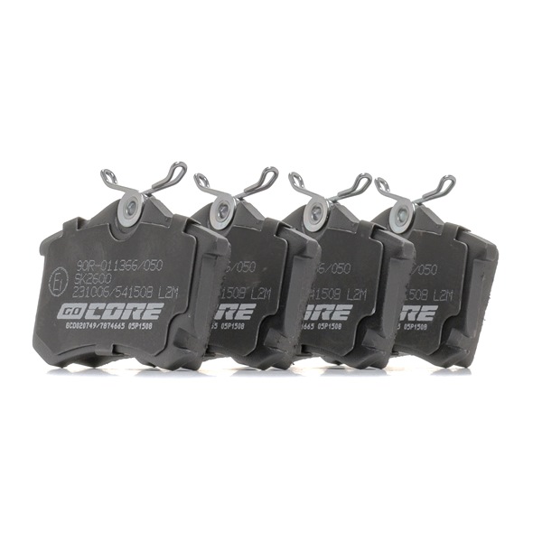 Bremsbeläge 1K0 698 451 C goCORE GCD020749 VW, AUDI, FORD, SKODA, RENAULT