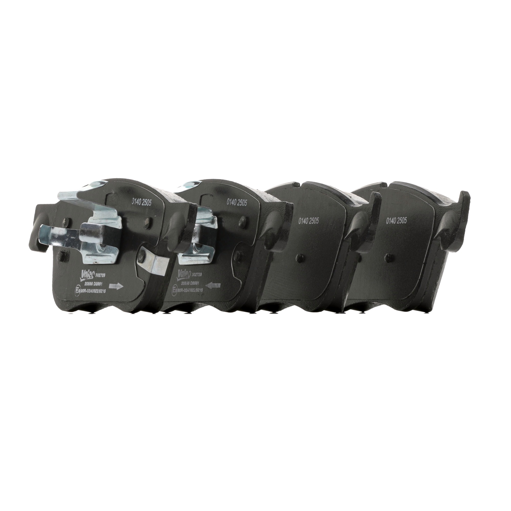 Комплект спирачно феродо, дискови спирачки 2382272 VALEO 302729 FORD