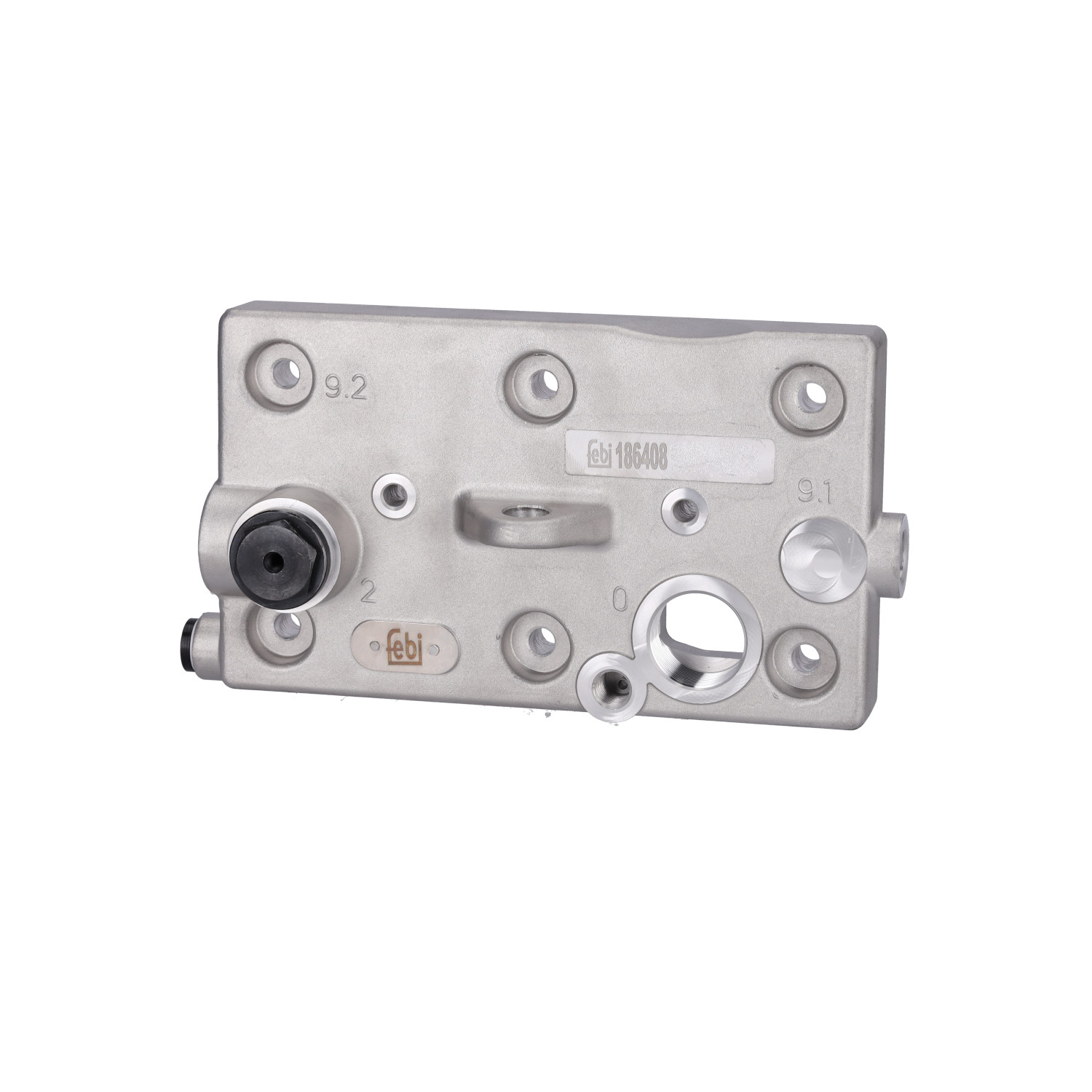 Zylinderkopf, Druckluftkompressor 186408 FEBI BILSTEIN A4571307215 MERCEDES-BENZ, DAIMLER