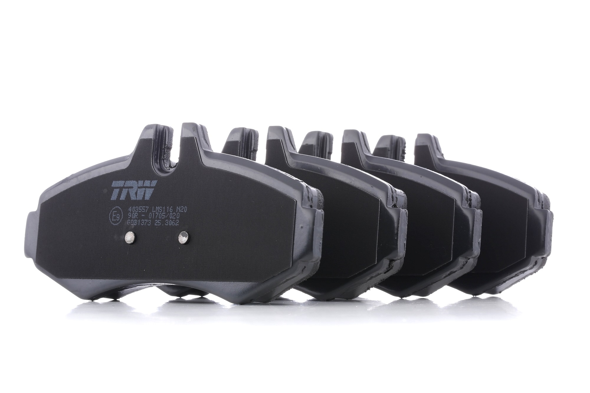Brake pad set, disc brake TRW GDB1373 rating