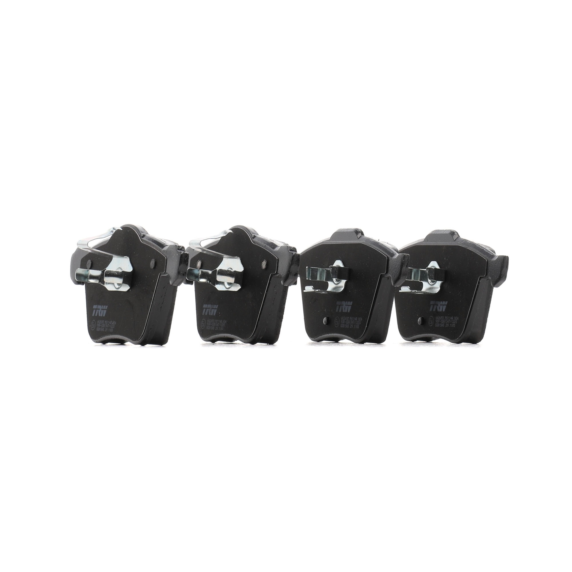 TRW COTEC GDB1565 Remblokken Breedte 1: 156,4mm, Breedte 2 [mm]: 155,2mm, Hoogte 1: 75,3mm, Hoogte: 74,3mm, Dikte: 20mm