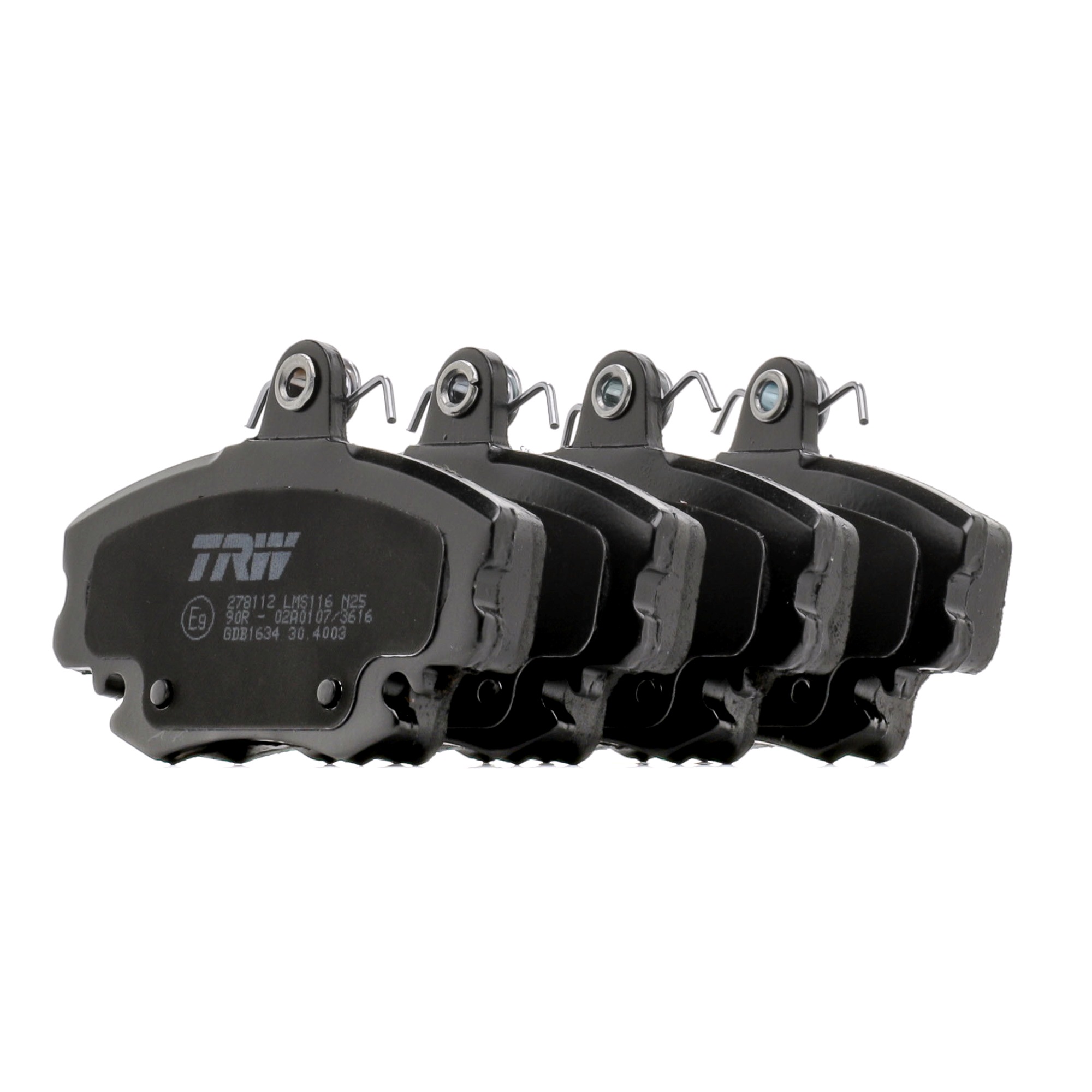 TRW COTEC GDB1634 Brake pad set Width: 99,9mm, Height: 64,8mm, Thickness: 18mm