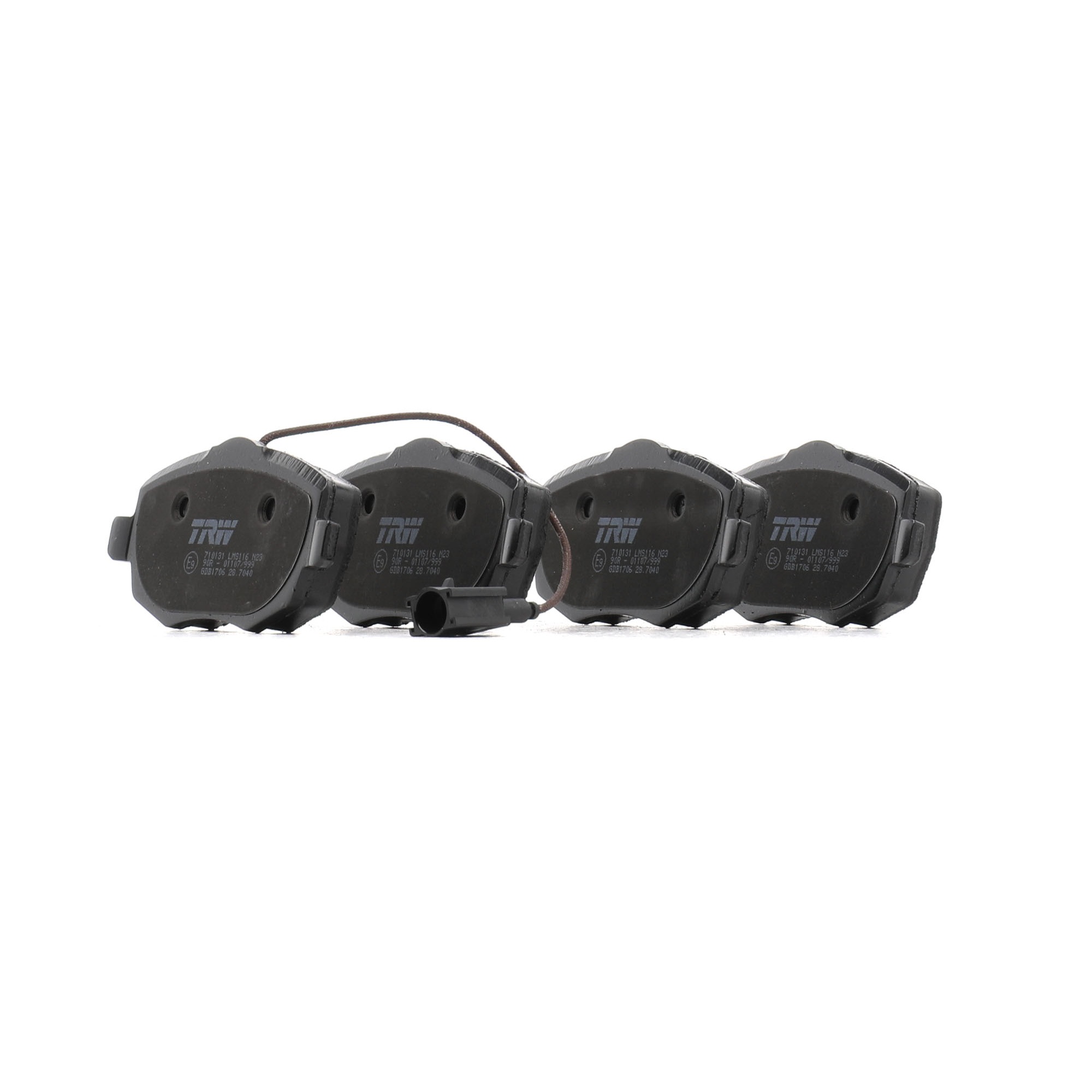TRW COTEC GDB1706 Комплект спирачно феродо, дискови спирачки ширина: 116,7mm, височина: 55,5mm, дебелина: 16,5mm