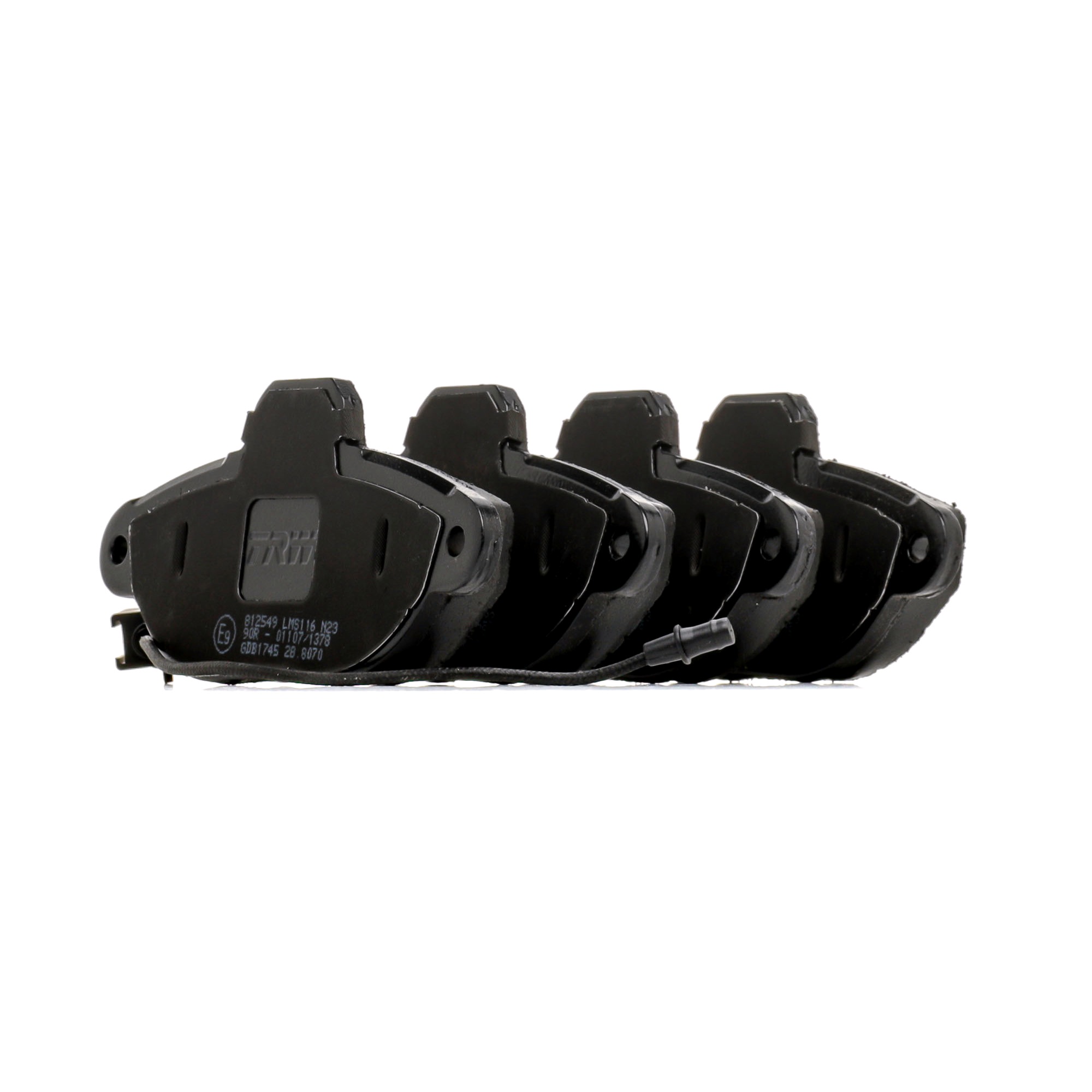 TRW COTEC GDB1745 Brake pad set Width: 114,9mm, Height: 55,4mm, Thickness: 17mm
