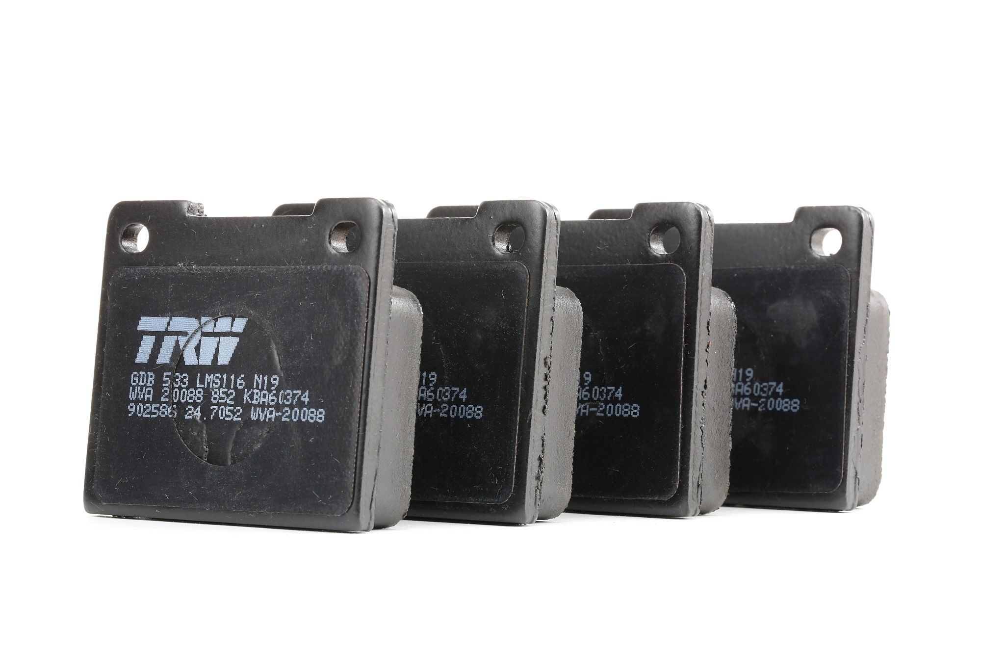 Kit de plaquettes de frein, frein à disque TRW GDB533 évaluation