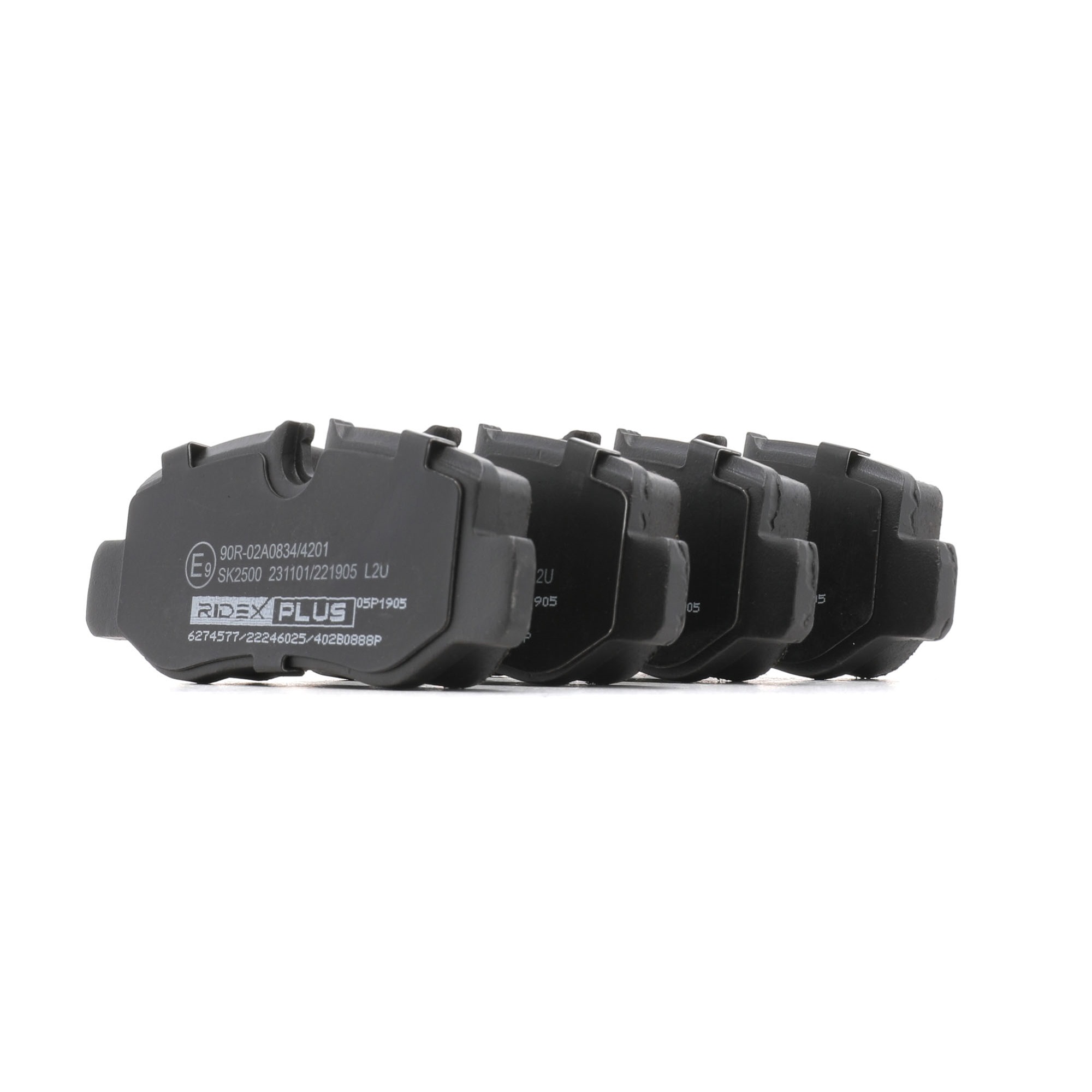 Plăcuțe RIDEX PLUS 402B0888P nota