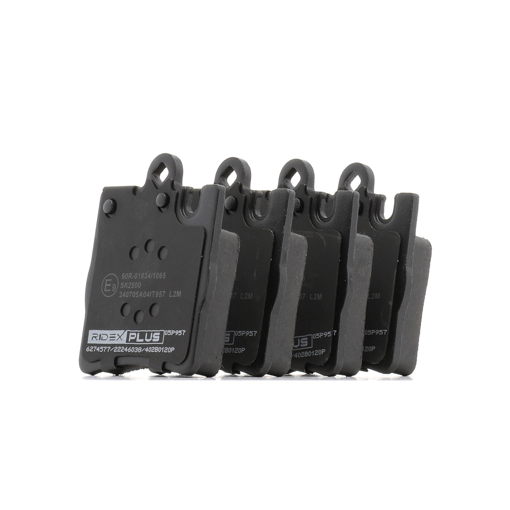 RIDEX PLUS 402B0120P Bremsklötze MERCEDES-BENZ C-Klasse C 230 1.8 Kompressor 192 PS Benzin