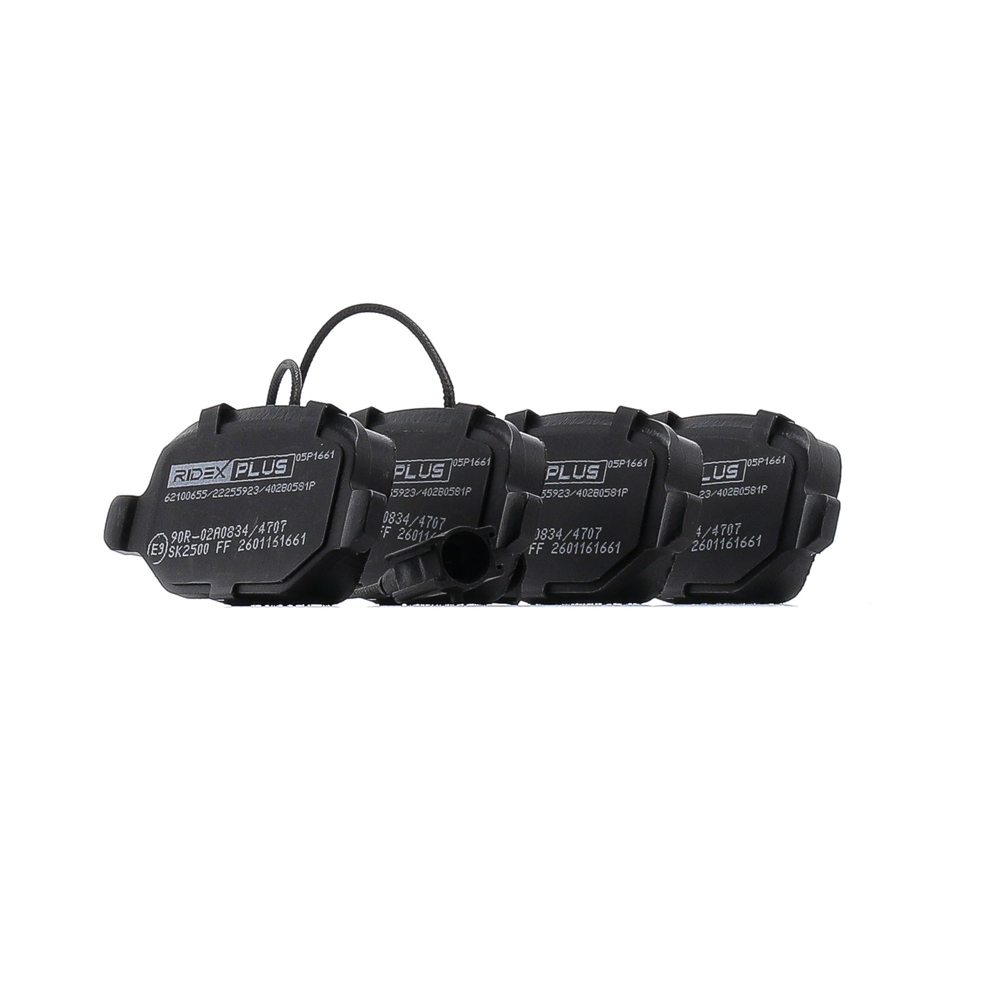 Bremsbeläge 402B0581P RIDEX PLUS 77365752 RENAULT, FIAT, ALFA ROMEO, LANCIA