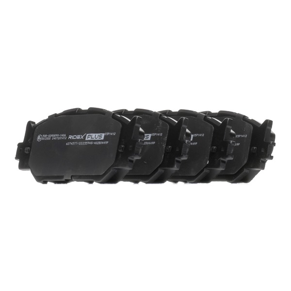 Комплект спирачно феродо, дискови спирачки RIDEX PLUS 402B0449P