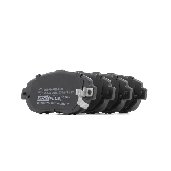 Bremsbeläge 402B0349P RIDEX PLUS 0446514360 TOYOTA, SATURN