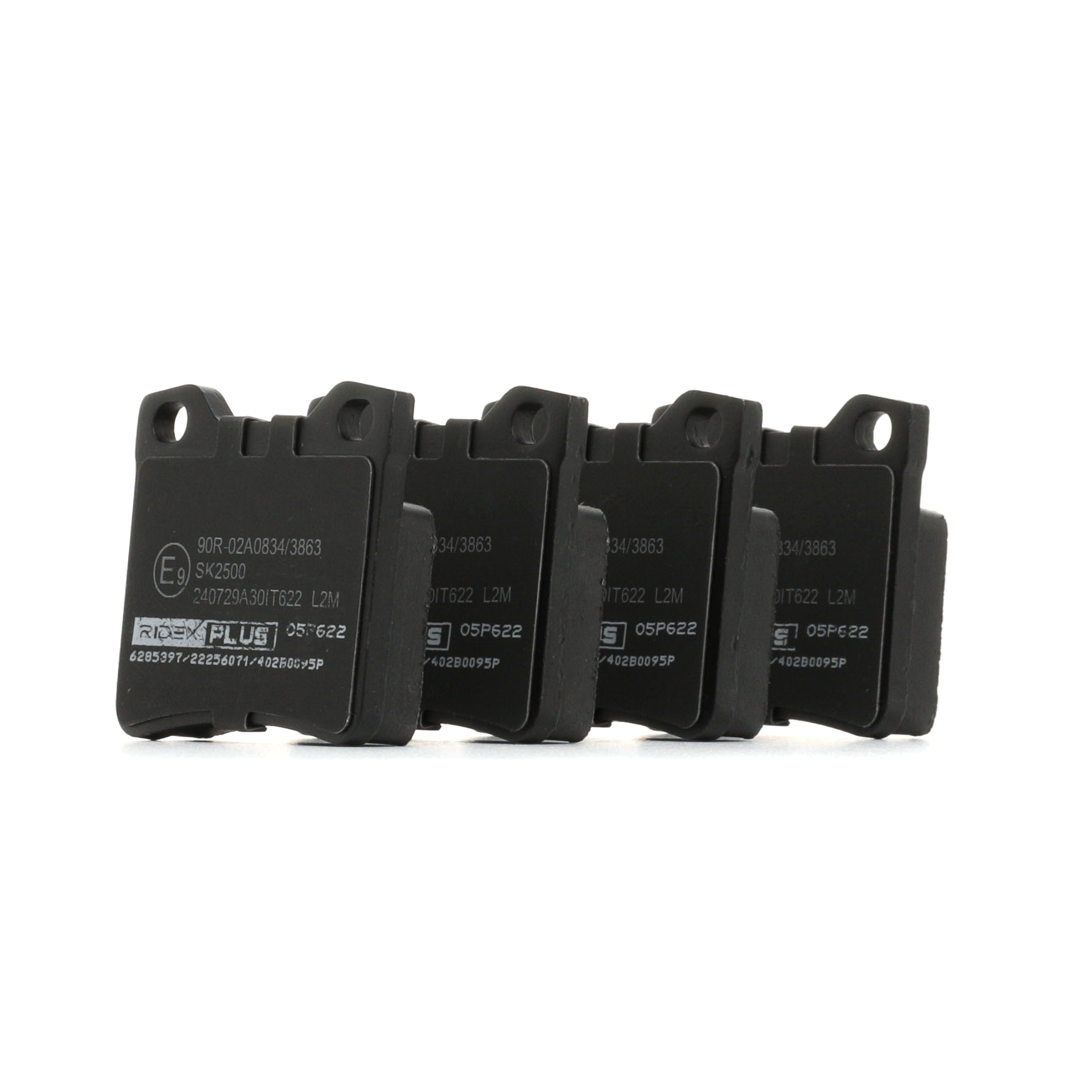 RIDEX PLUS 402B0095P Remblokset Peugeot 406 Station Wagon 2.0 16V 135 Pk Benzine 2000