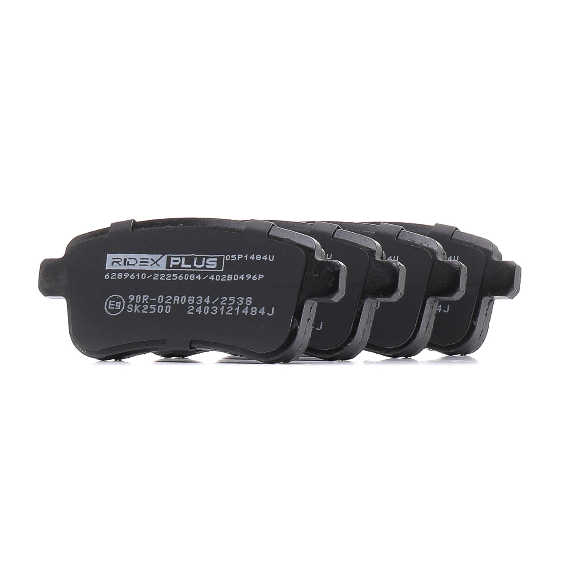 RIDEX PLUS 402B0496P Remblok Renault Megane 3 1.6 16V BiFuel (BZ1U, BZ0U) 110 Pk Benzine/Autogas (LPG) 2014