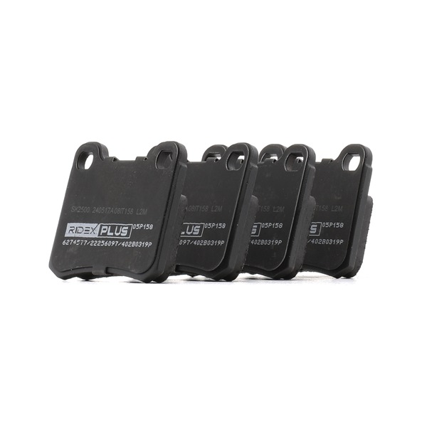 Bremsbeläge 402B0319P RIDEX PLUS 0014200120 MERCEDES-BENZ, SMART