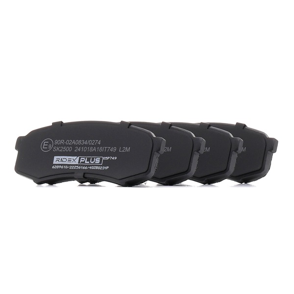 Brzdové destičky RIDEX PLUS 402B0231P