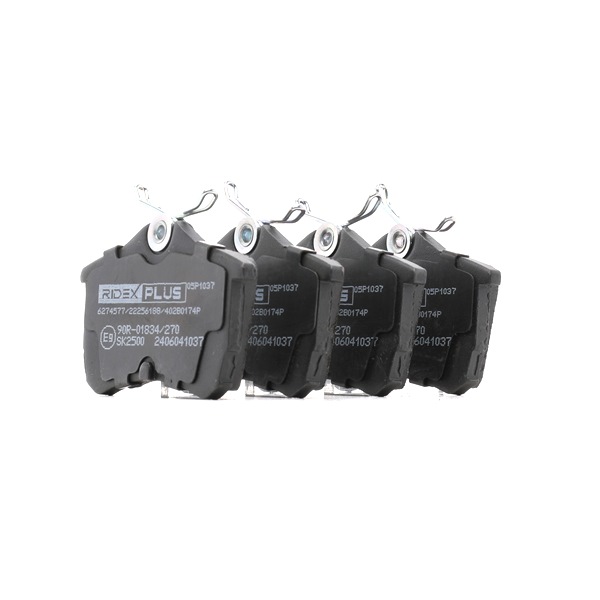 Brake pad kit RIDEX PLUS 402B0174P