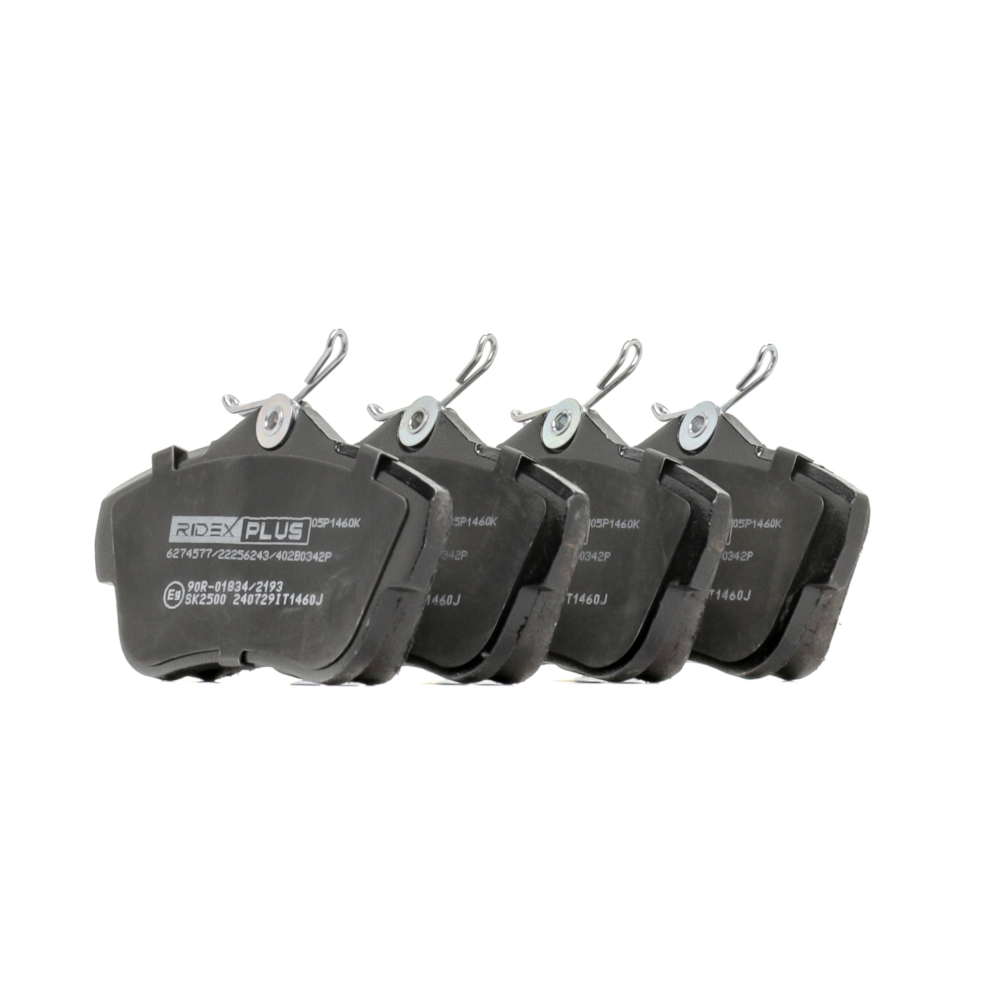 Bremsbeläge 402B0342P RIDEX PLUS 425497 VW, FIAT, PEUGEOT, TOYOTA, CITROЁN