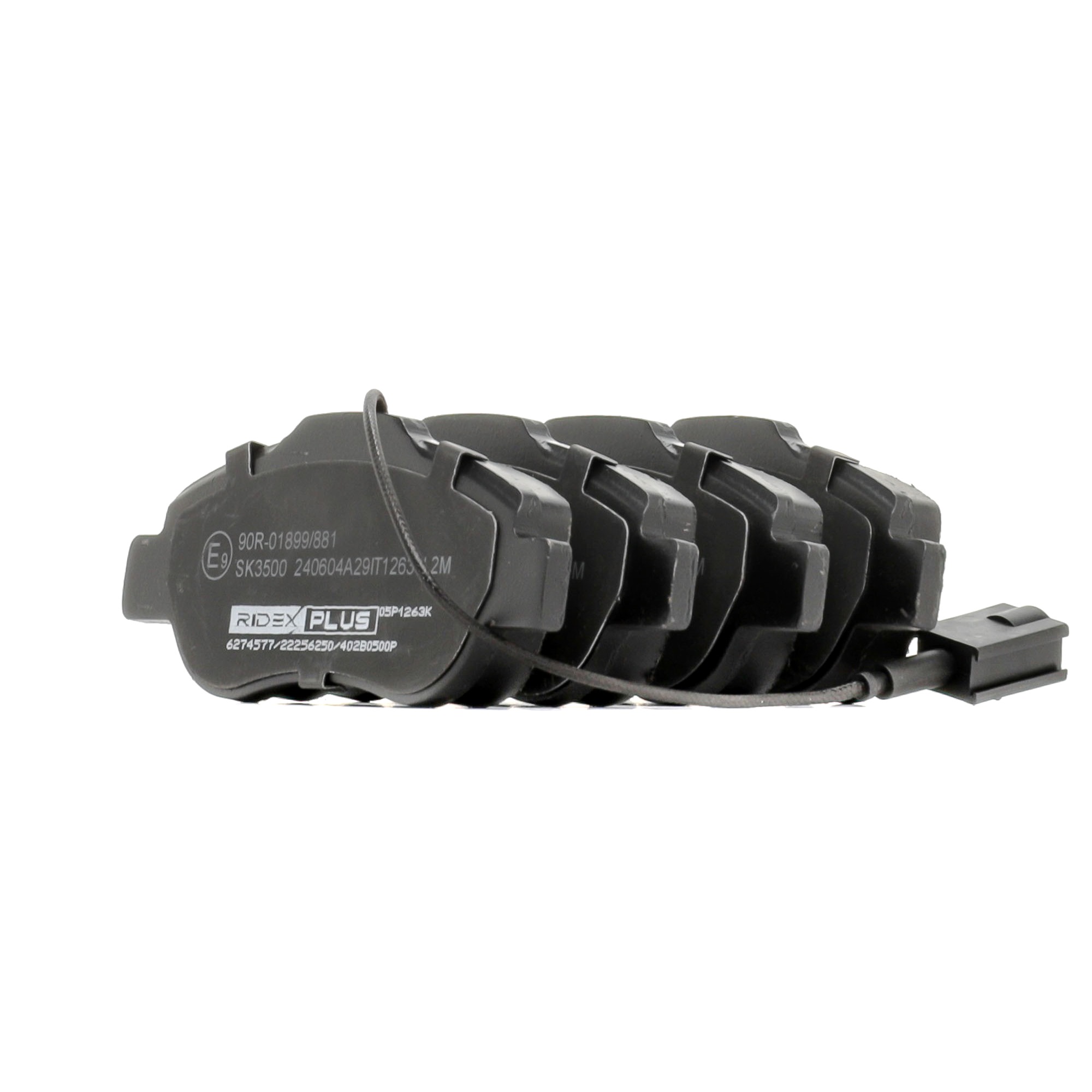 Bremsbeläge 402B0500P RIDEX PLUS 425406 VW, OPEL, FORD, FIAT, PEUGEOT