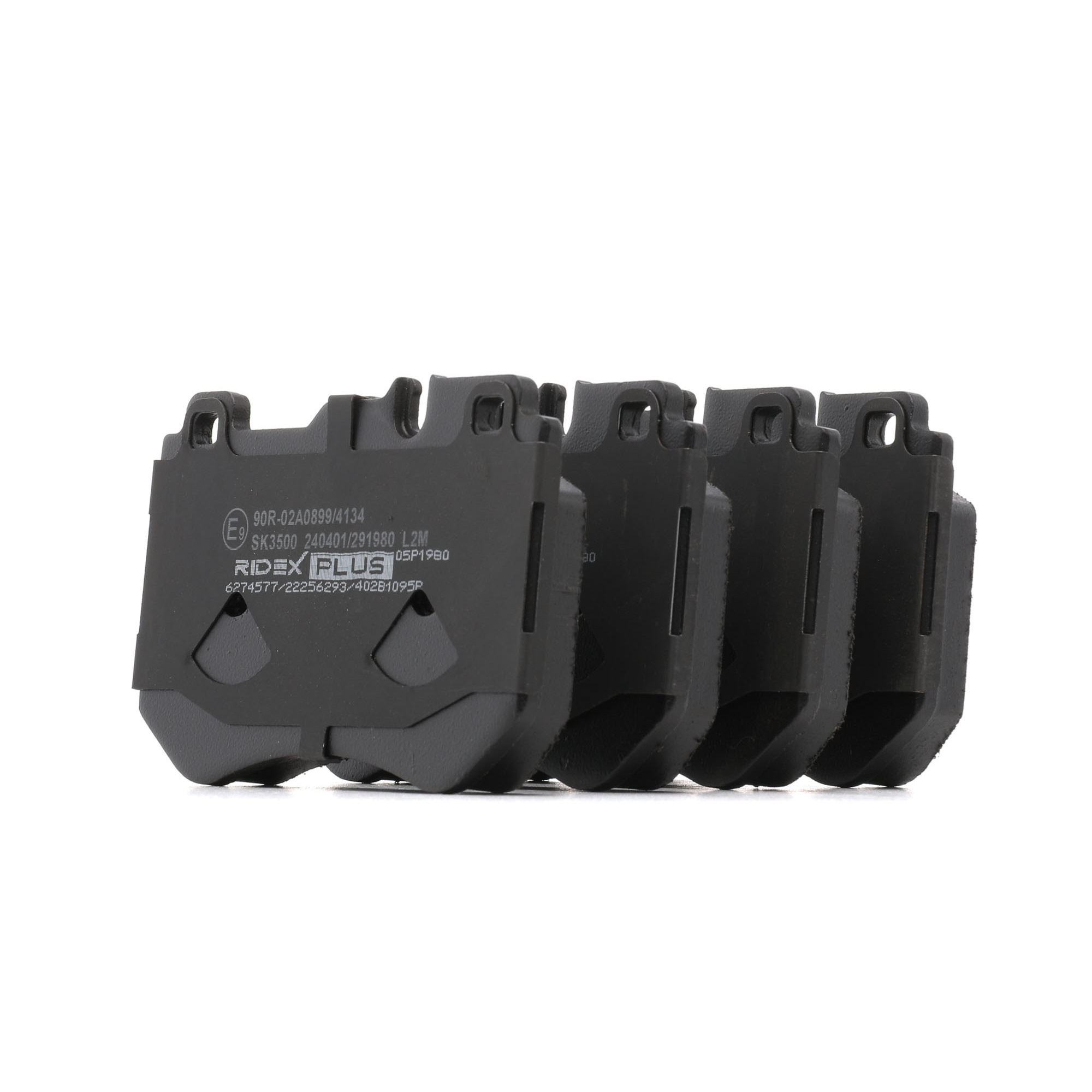 Комплект спирачно феродо, дискови спирачки 000 420 95 03 RIDEX PLUS 402B1095P MERCEDES-BENZ