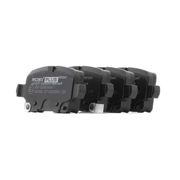 Remblokkenset RIDEX PLUS 402B1261P