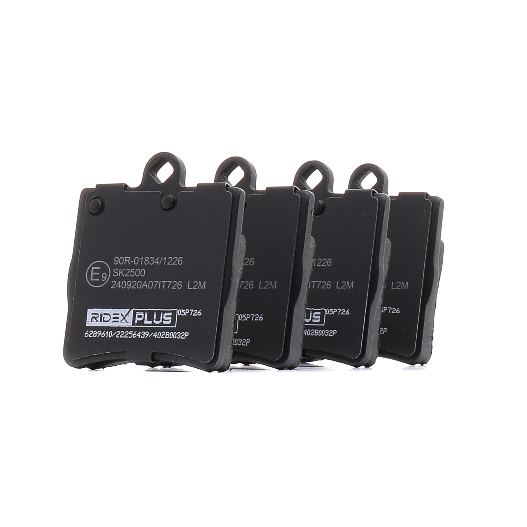 RIDEX PLUS 402B0032P Bremsklötze MERCEDES-BENZ SLK 230 Kompressor 188 PS Benzin