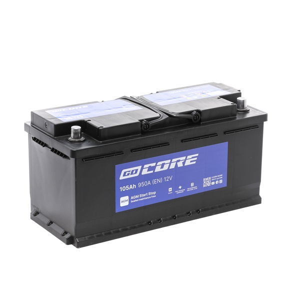Batterie 4L0 915 105 goCORE GCA0017 VW, AUDI, SKODA, SEAT