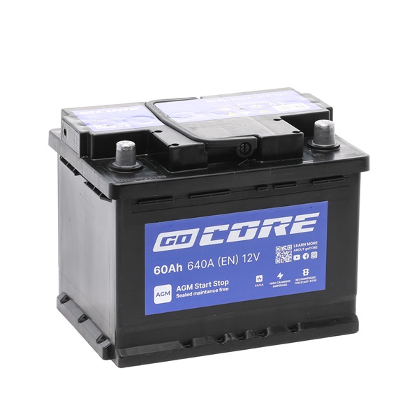 Batterie A 000 982 86 08 goCORE GCA0024 MERCEDES-BENZ, SKODA, SMART