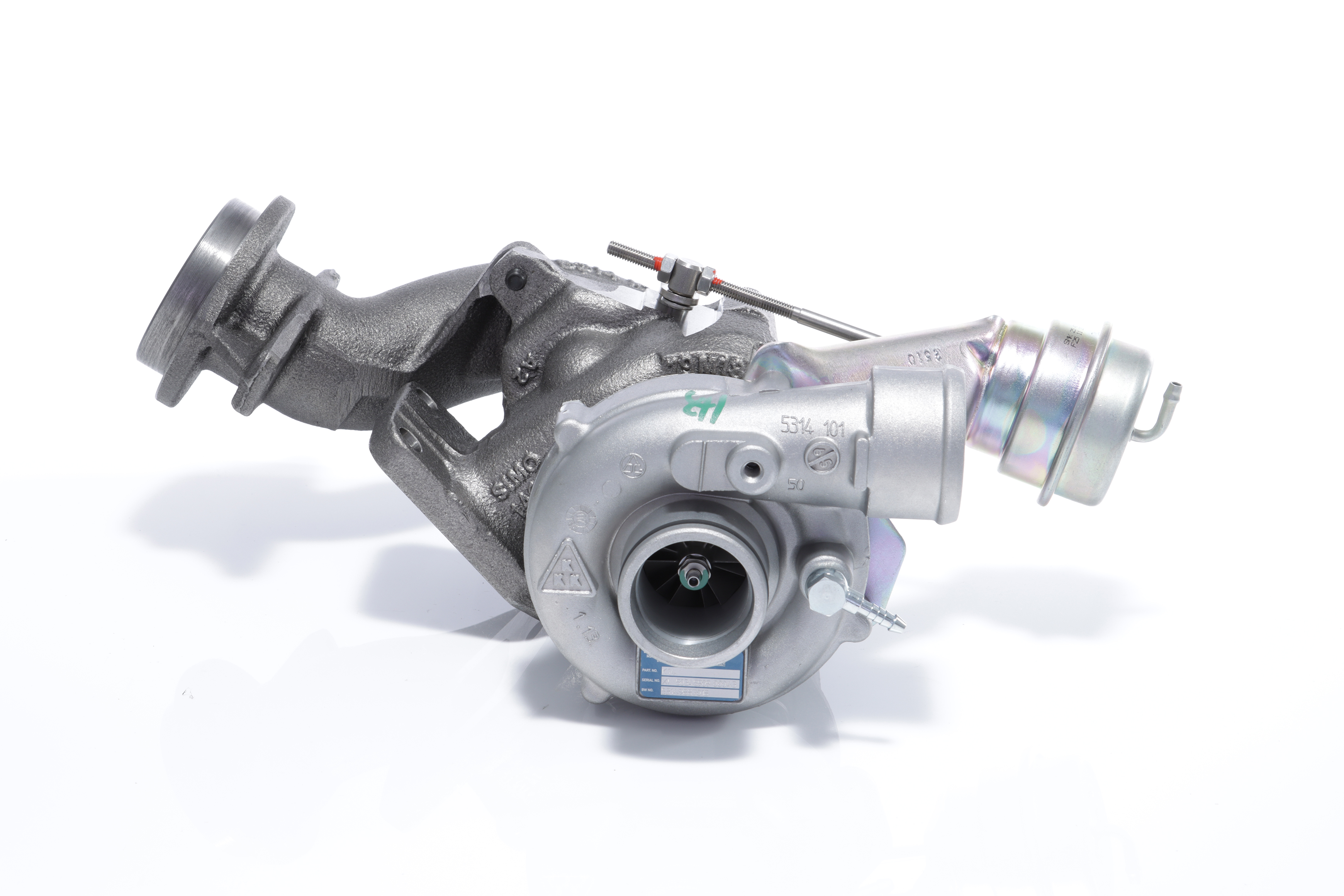 BTS TURBO T911360 Turbo VW Transporter T4 Flatbed Vrachtwagen / Chassis (70E, 70L, 70M, 7DE, 7DL, 7D) 2.5 TDI 88 Pk Diesel AYY