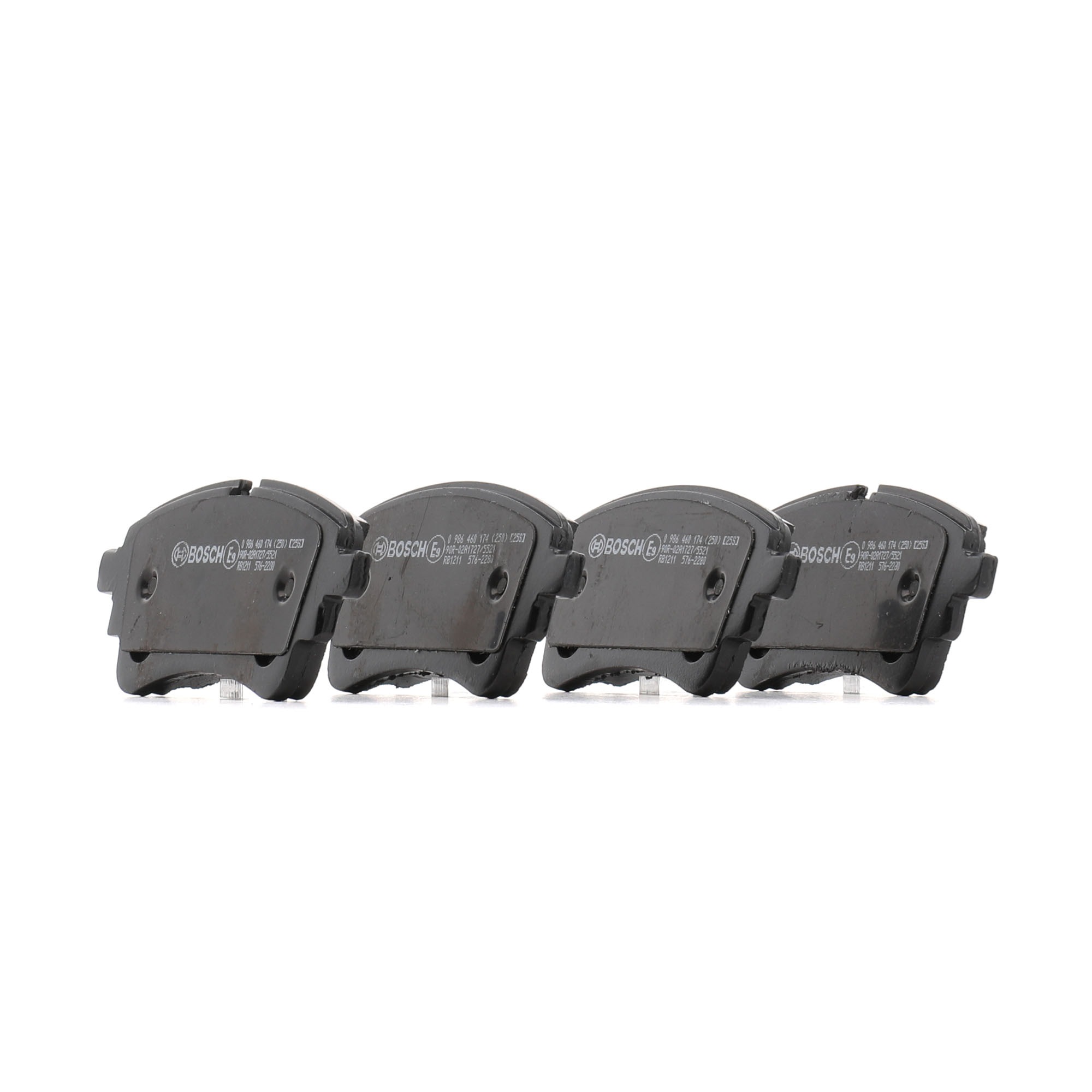 Bremsbeläge 0 986 460 174 BOSCH 80A698451K VW, AUDI, SKODA, SEAT, PORSCHE