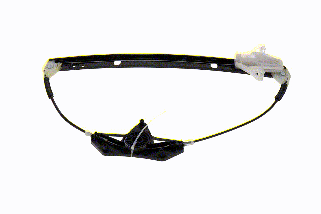 VAICO Alzacristallo V10-7603 posteriore Dx con piastra ad avvitamento senza motore elettrico