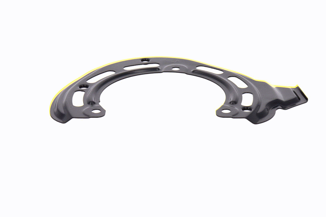 Chapa protectora contra salpicaduras, disco de freno 543076 VAICO V40-2220 OPEL, VAUXHALL