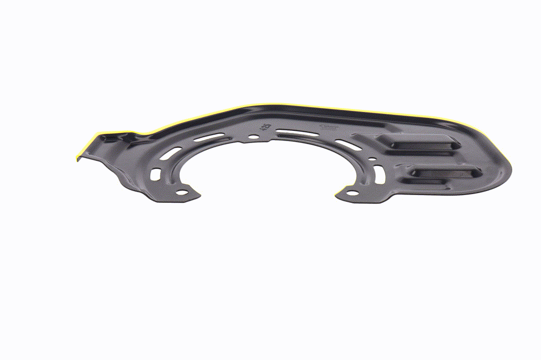 Chapa protectora contra salpicaduras, disco de freno 5 43 083 VAICO V40-2222 OPEL, VAUXHALL