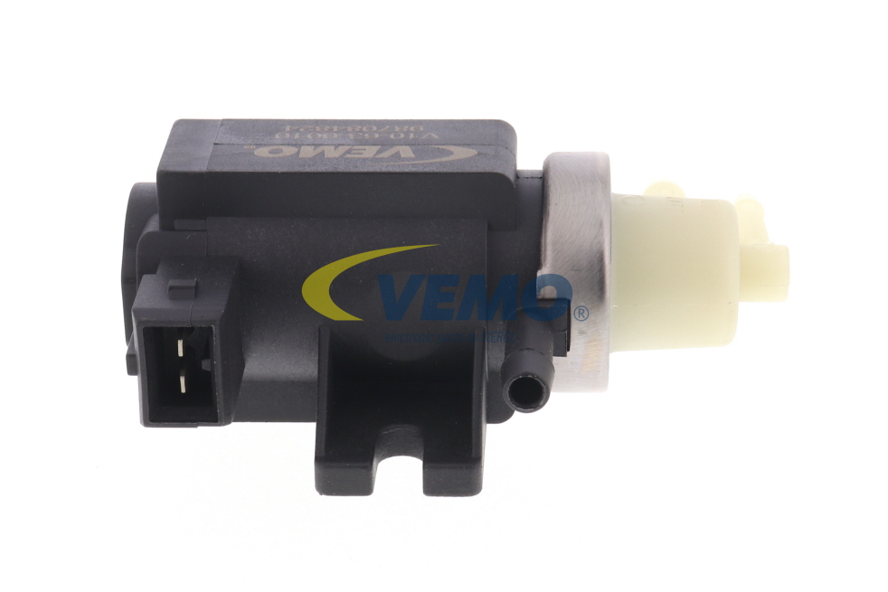 VEMO Q+, original equipment manufacturer quality MADE IN GERMANY V10-63-0010 Ladetryksstyring, Turbolader elektrisk, elektrisk-pneumatisk, Anzahl der Steckkontakte: 2-polet