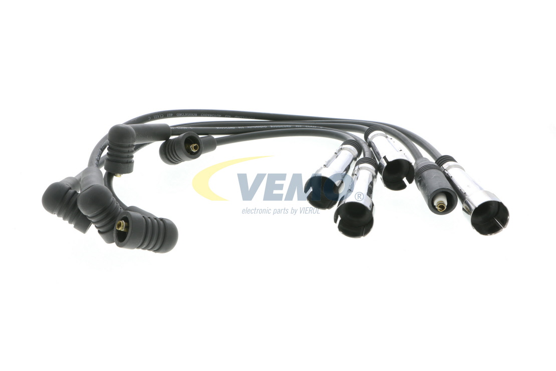 VEMO Q+, original equipment manufacturer quality V10-70-0020 Zestaw przewodów zapłonowych Długość: 365[mm], Długość: 570[mm], Długość 3: 260[mm], Długość 4: 465[mm]